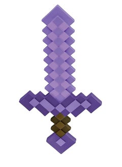 Minecraft Toy , Enchanted Purple Sword Costume Accessory, Plastic Video Game Inspired Toy Replica, 20.25 Inch Length