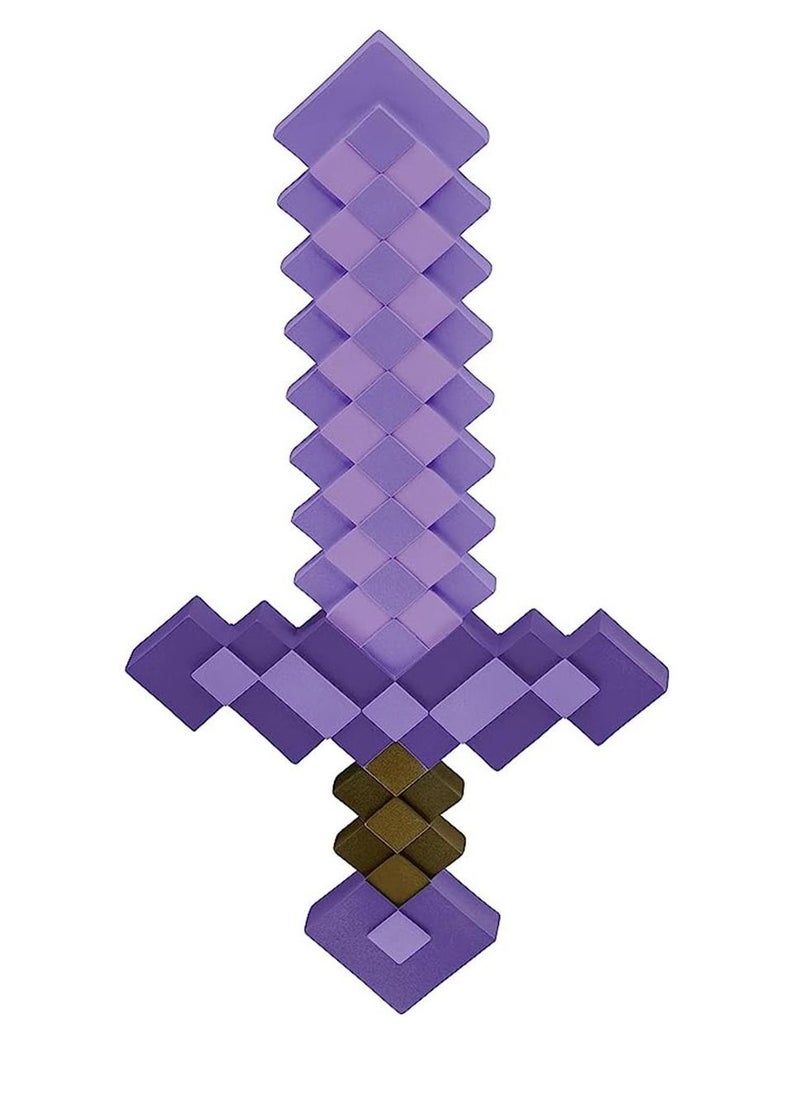Generic - Minecraft Toy , Enchanted Purple Sword Costume Accessory, Plastic Video Game Inspired Toy Replica, 20.25 Inch Length - Image 1