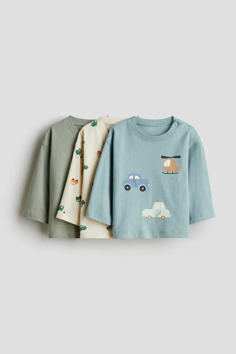 H&M 3-pack cotton T-shirts