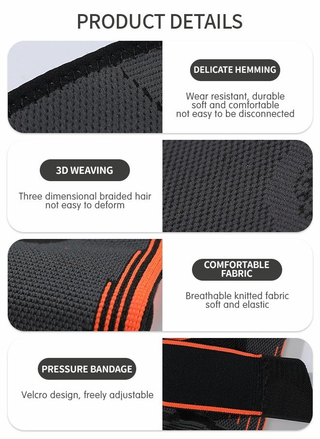 GROIC Elbow Support, Compression Support Sleeves, Compression Sports Elbow Pads, Fitness Cycling Sports Elbow Pads, Joint Pain Relief Elbow Compression Sleeves  - Image 4