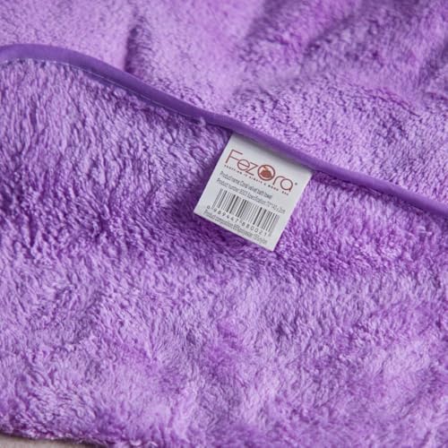 Fezora Microfiber Bath Towel for Men & Women – Large Size 70x140 cm, 400 GSM, Ultra Soft, Quick Dry, Lightweight & Super Absorbent Towel for Bathroom, Gym, Spa, Travel & Swimming (Purple) - Image 3