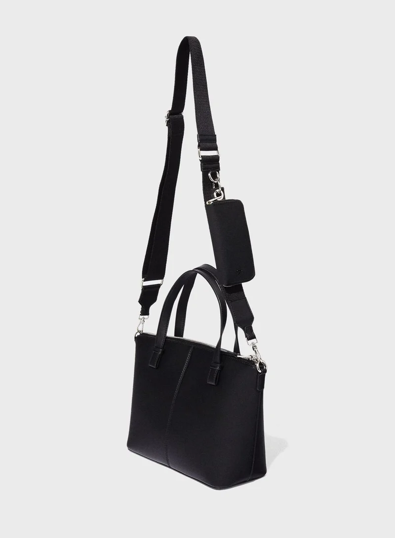PARFOIS Top Handle Zip Over Tote