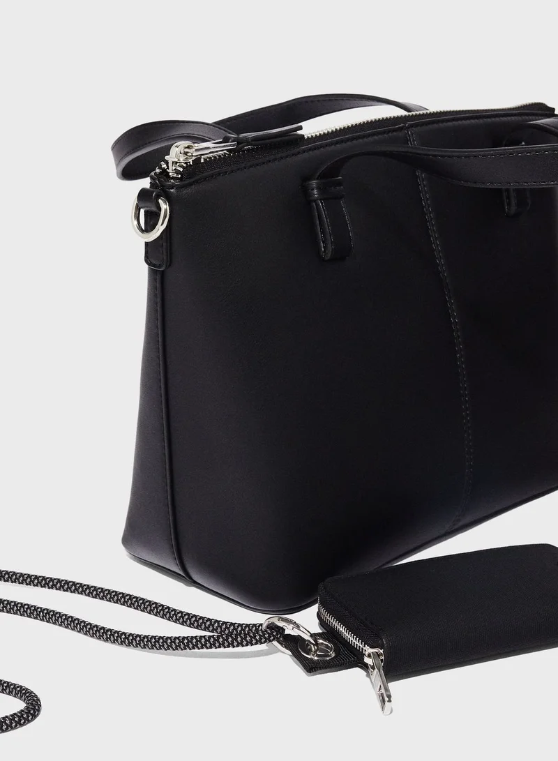 PARFOIS Top Handle Zip Over Tote