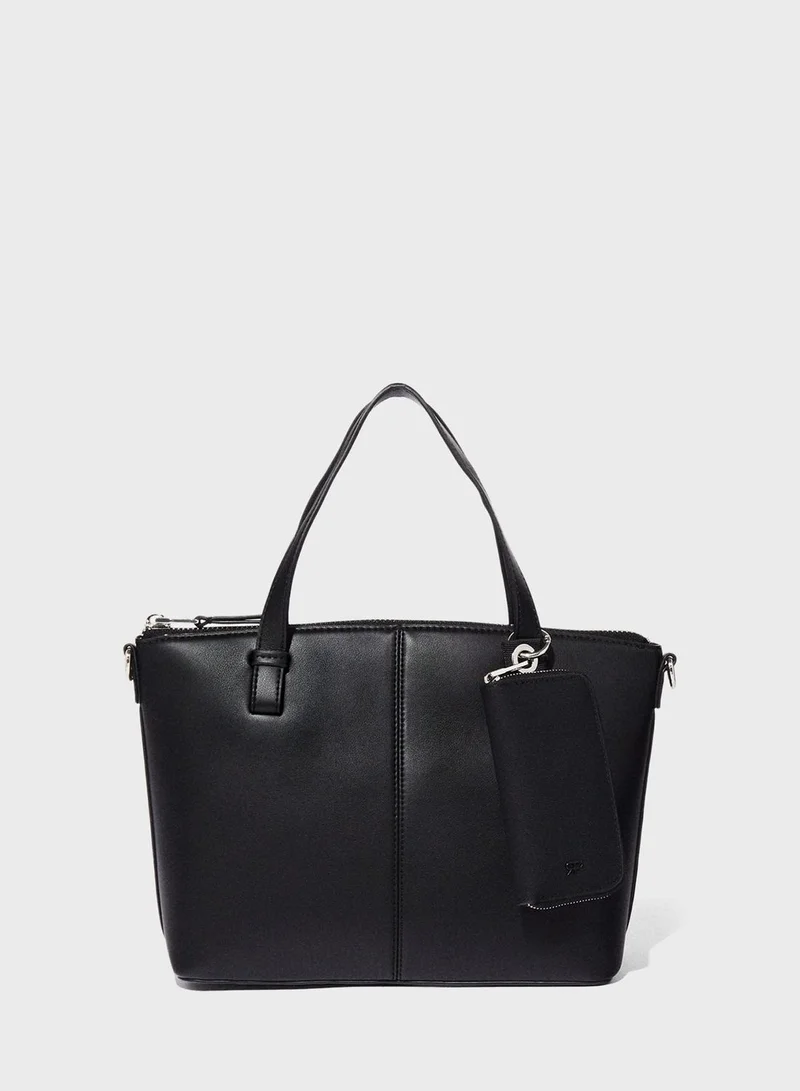 PARFOIS Top Handle Zip Over Tote