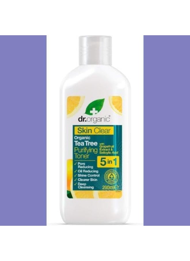 dr.organic 5 In 1 Skin Clear Tea Tree Purifying Toner  - Image 4