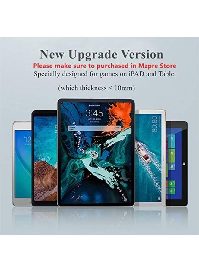 Generic - Pubg Controller For Tablet Mzpre 4 Triggers 6 Finger Operation Sensitive Shoot Aim Trigger Gamepad Grip Support 10 12.9 Inch Ipad And Tablet Thickness 10Mm Black - Image 1