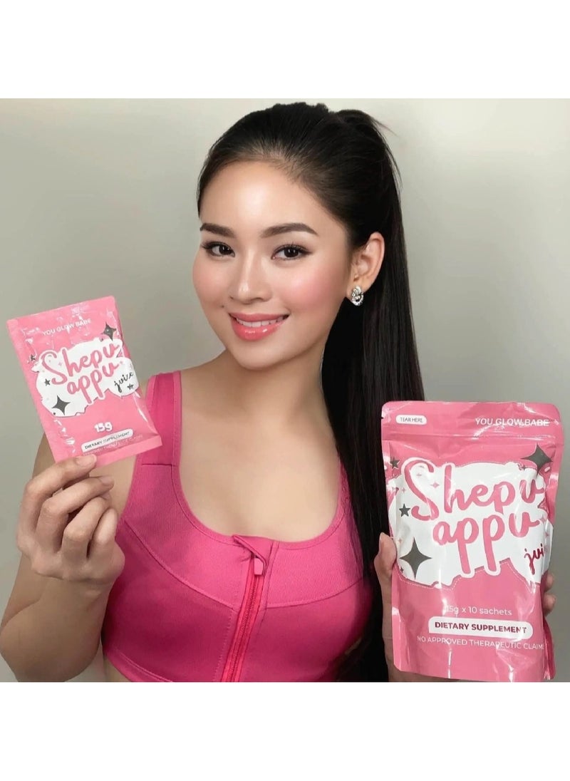 You Glow Babe Shepu Appu Juice 15g X 10 Sachets  - Image 2