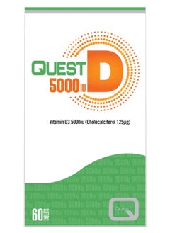 Quest Vitamin D3 5000iu Tablets 60's  - Image 1