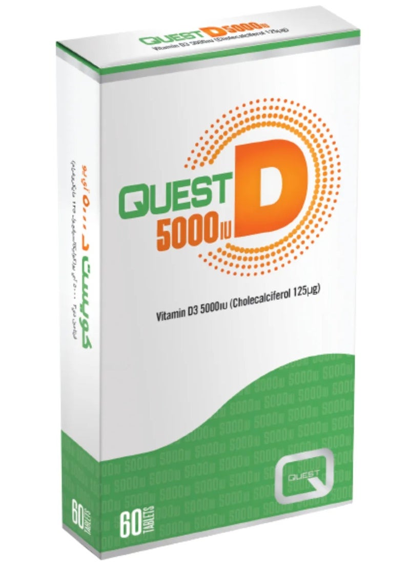 Quest Vitamin D3 5000iu Tablets 60's  - Image 2