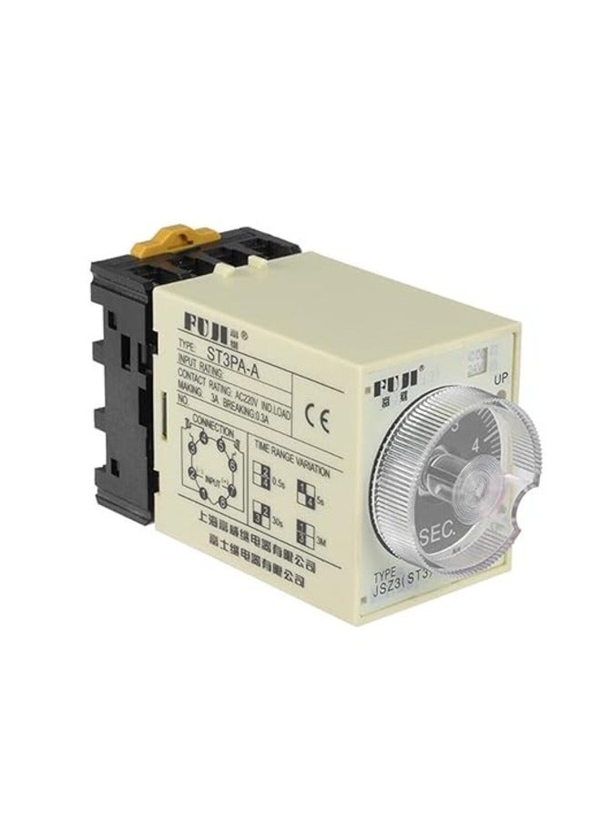 Generic ST3PA  Series time Relay/Timer ST3P A-A/B/C/D/E/F/G (AC 220V 110V DC 24V 12V Alternative) 