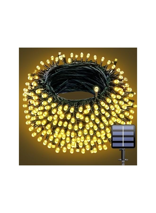 The Bros 20M Solar Fairy Lights Outdoor Waterproof 200LED - 8 Modes String Lights for Garden, Ramadan Decor, Wedding & Patio - Weatherproof Solar Lanterns for Spring Nights- Warm White  - Image 2