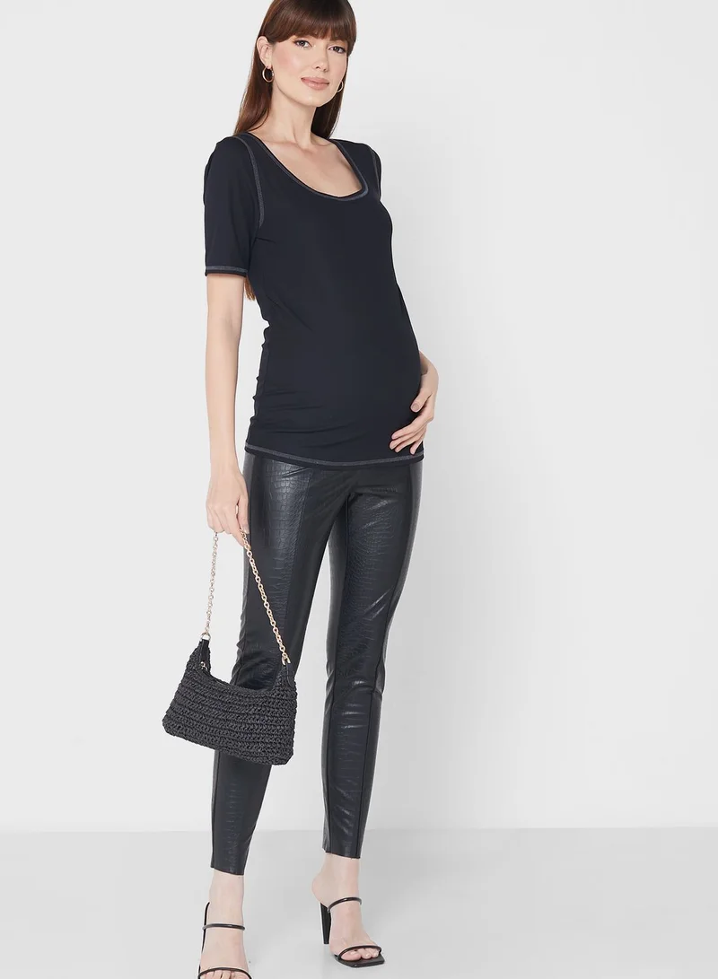 Topshop Maternity Maternity Scoop Neck T-Shirt