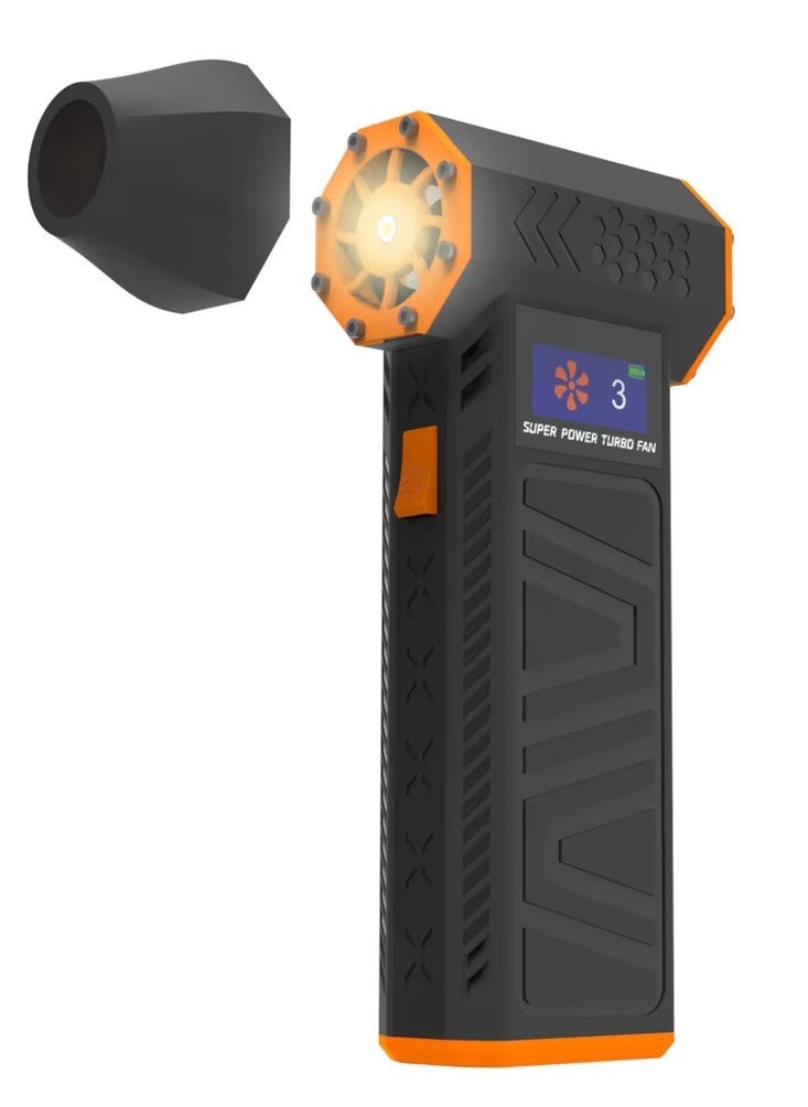 إلترازون X3-M Turbo Jet 130,000RPM Air Blower & Vacuum Cleaner – 220W Powerful Brushless Motor, 53m/s Violent Wind Speed, Rechargeable via Type-C – 2-in-1 High-Speed Dust Blower & Vacuum for BBQ, Electronics, Car, Office & Home Cleaning - Image 1