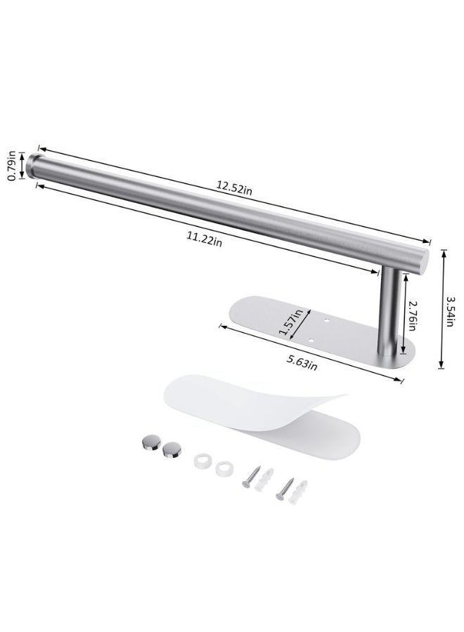 Tissue Holder, Self-Adhesive Tissue Holder for Under Kitchen Cabinets, Wall-Mounted Without Drilling, Space-Saving, Easy to Install, Suitable for Kitchens, RVs, and Bathrooms—12.6 inches × 12.6 inches, Holds Tissue Rolls, Plastic Wrap, and Other Items - Image 4