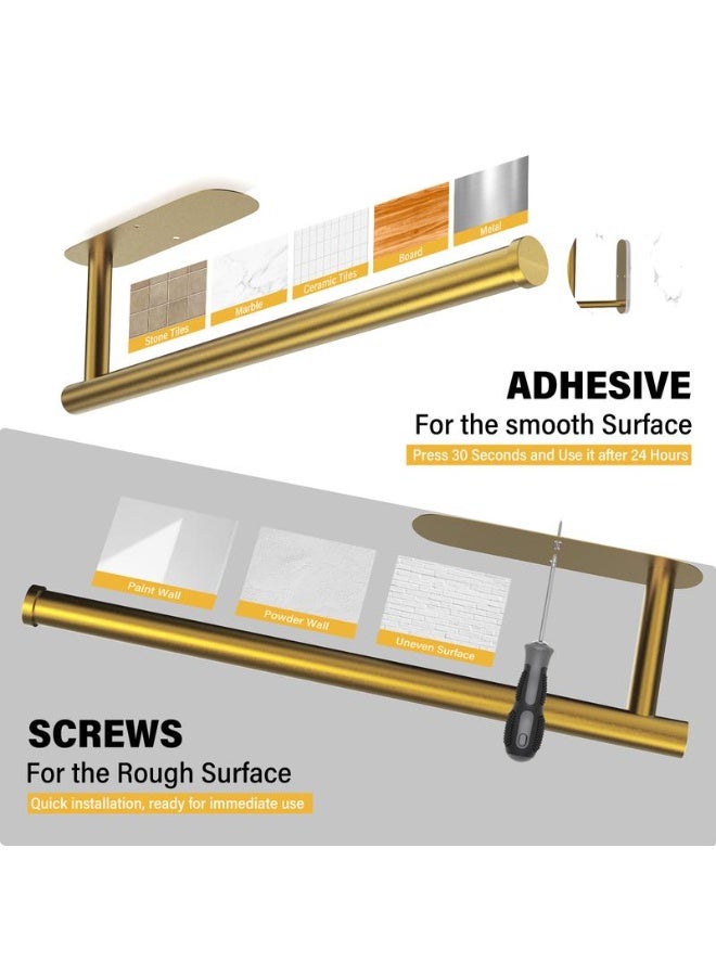 Tissue Holder, Self-Adhesive Tissue Holder for Under Kitchen Cabinets, Wall-Mounted Without Drilling, Space-Saving, Easy to Install, Suitable for Kitchens, RVs, and Bathrooms—12.6 inches × 12.6 inches, Holds Tissue Rolls, Plastic Wrap, and Other Items - Image 3