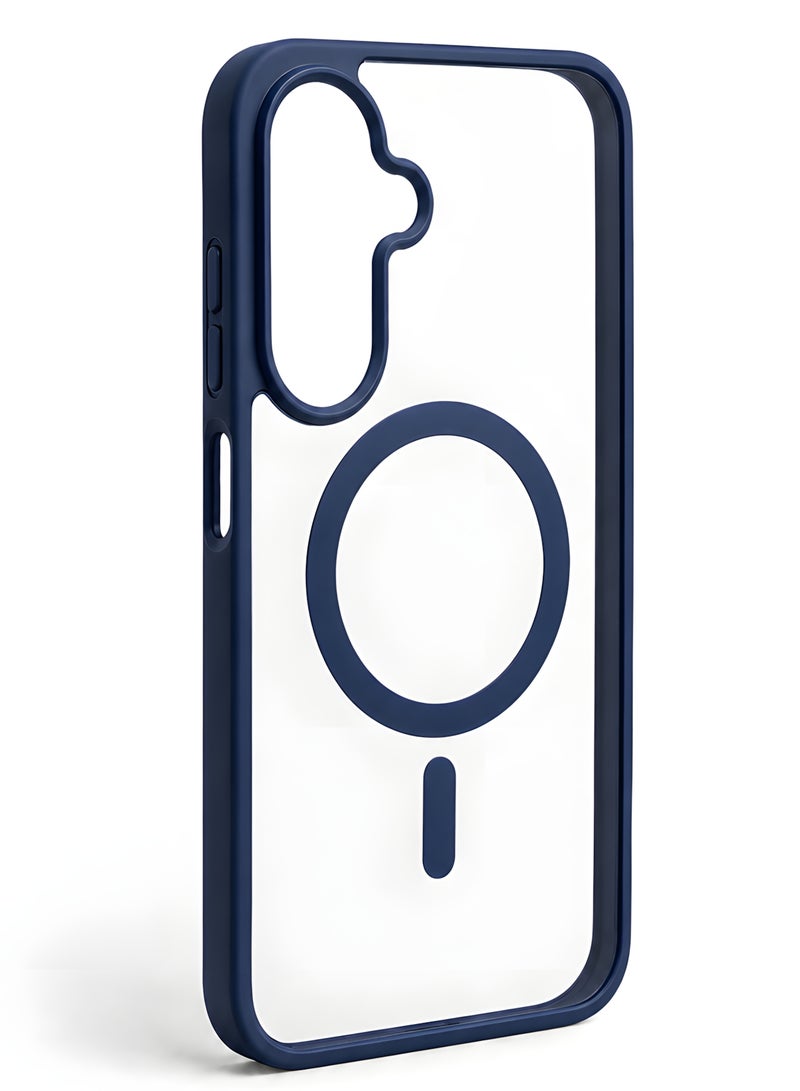 Magsafe Case for Samsung Galaxy A16 Magsafe Clear Cover Magnetic Wireless Charging Support, Shockproof Protection, Scratch-Resistant for Samsung Galaxy A16 - Navy Blue - Image 2