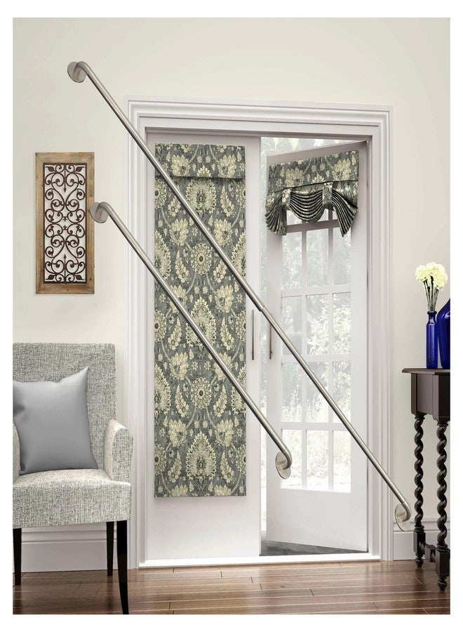 ARNORX wrap around french door curtain rod 16-28 inch brushed nickel - Image 2