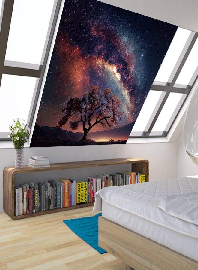 Apdidl Space Galaxy Tapestry Wall Hanging for Bedroom Aesthetic, Nature Starry Night Tree of Life Tapestries, Star Sky Posters Backdrop Decor Wall Tapestry for Men Dorm Living Room Office (51"X60") - Image 3