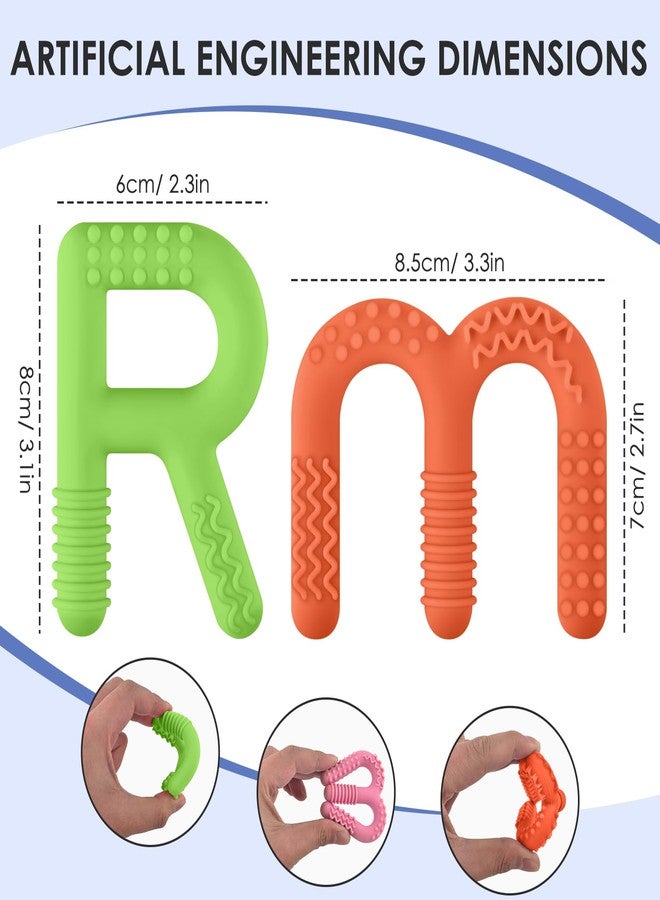 ERKOON Sensory Chew Toys for Autistic Children, 4 Pack Silicone Chewy Tube Oral Motor Tools for Sensory Kids with Autism, Biting, ADHD, SPD, Chewies with Special Needs, Teething Sticks Toys - Image 4