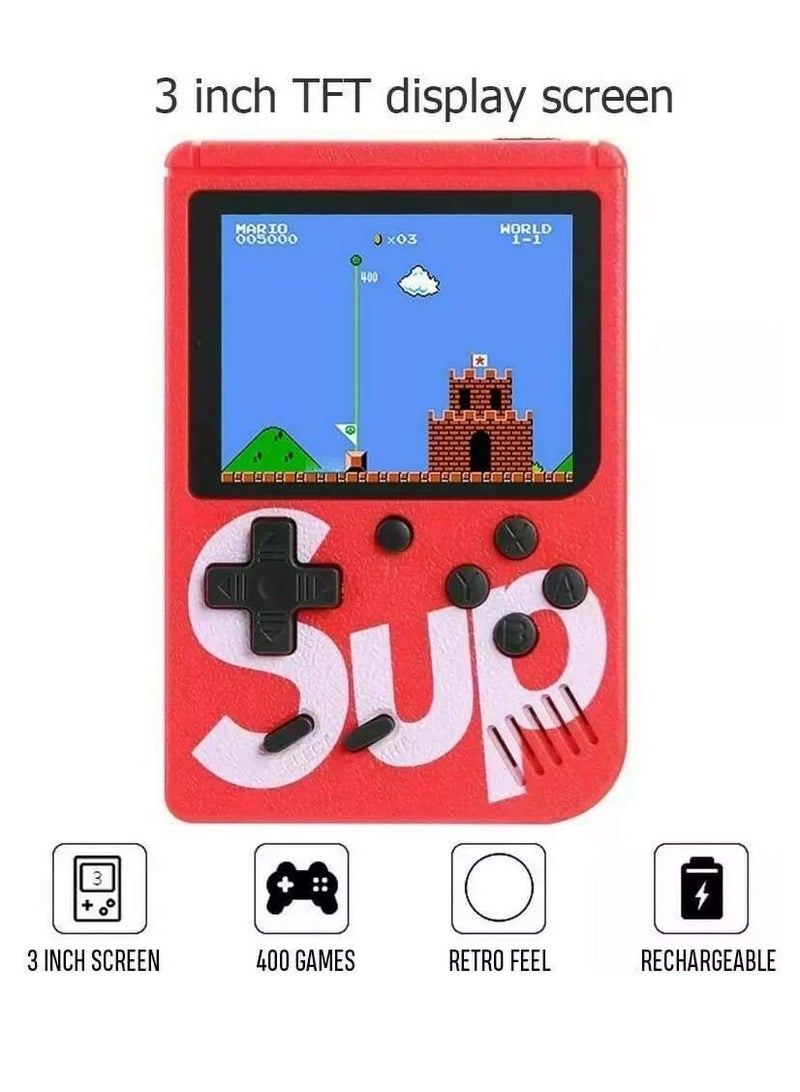 ELTRAZONE "SUP Game Box Plus 400-in-1 Retro Games Handheld Console - Upgraded Mini Portable Version, by PRIME TECH™ (White)" - Image 2