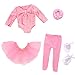 SAIBURAZ 18 Doll Clothes Ballet Ballerina Outfits 5pcs Dance Dress for American OG18 Inch Doll Accessories Sets Girl Doll Clothes Gifts - Image 3