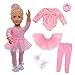 SAIBURAZ 18 Doll Clothes Ballet Ballerina Outfits 5pcs Dance Dress for American OG18 Inch Doll Accessories Sets Girl Doll Clothes Gifts - Image 2