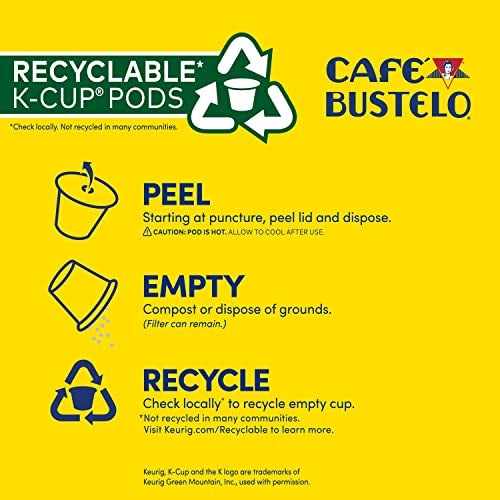 Cafe Bustelo Café Bustelo Espresso Style Dark Roast Coffee, 96 Keurig K-Cup Pods - Image 2
