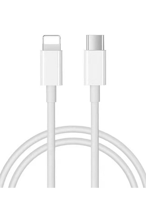 Type C to Lightning Fast Charging Cable for iPhone 1M White
