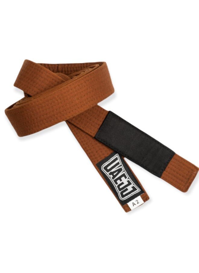 UAEJJ - Jiu Jitsu Kimono Karate & Martial Arts Belt For Adults (Brown) - Image 1