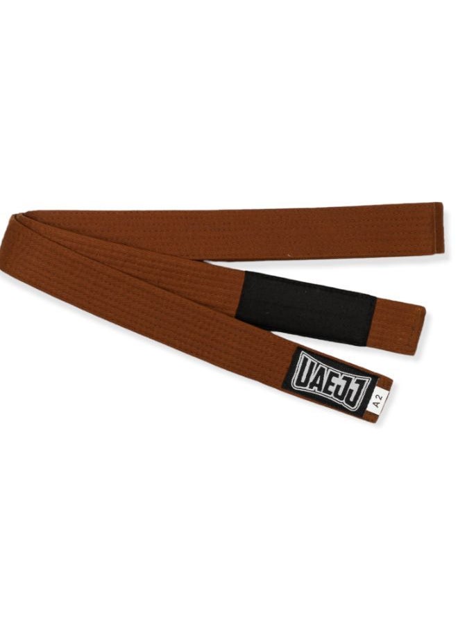 UAEJJ - Jiu Jitsu Kimono Karate & Martial Arts Belt For Adults (Brown) - Image 1