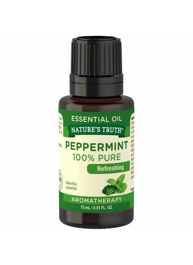 Nature's Truth Aromatherapy 100% Pure Essential Oil, Peppermint, 0.51 Fluid Ounce  - Image 2