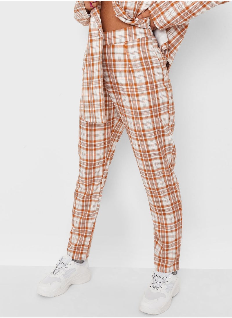 Missguided - Checked Tailored Pants - Image 1