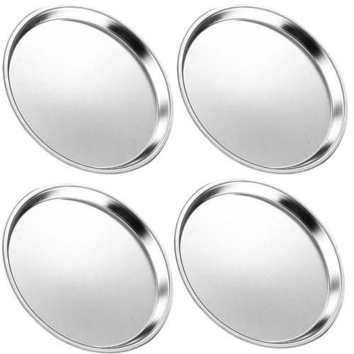 GLOCY Stainless Steel Premium Dinner Set|Plate Set for Home|Heavy Gauge Dinnerware Plate Set| Bhojan Thali Set of 4| - Image 1
