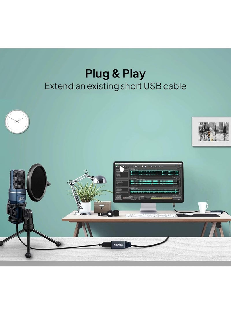 Mowsil USB 3.0 Type-A Male to Female Powered Extension Cable 20M - Image 4