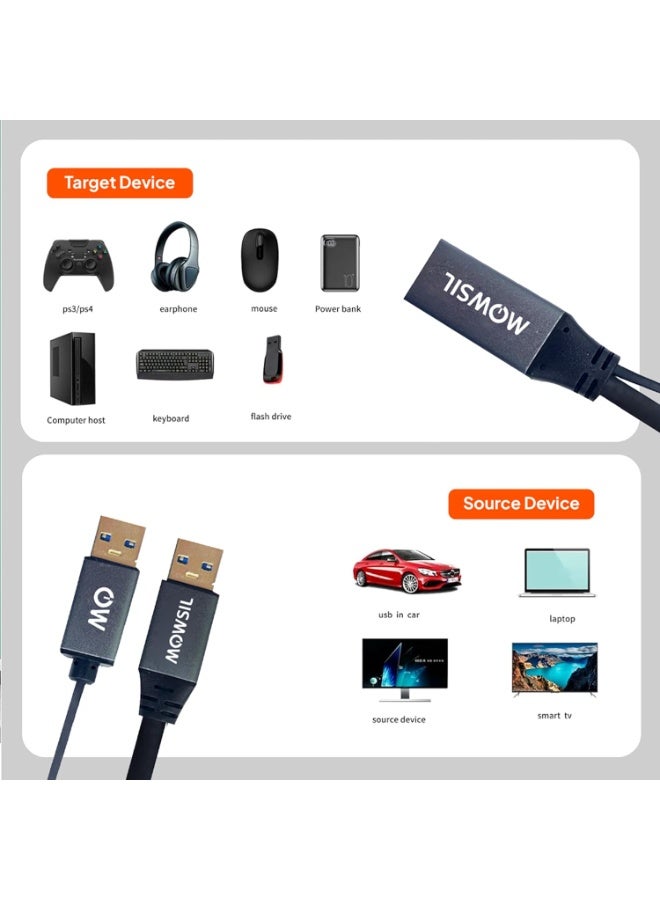Mowsil USB 3.0 Type-A Male to Female Powered Extension Cable 20M - Image 5