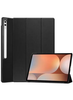 DUSALA Case for Galaxy Tab S10 Ultra 14.6 Inch 2024 SM-X920 Premium Leather Flap Tablet Case with Stand Function Auto Wake/Sleep Cover (Black)  - Image 1