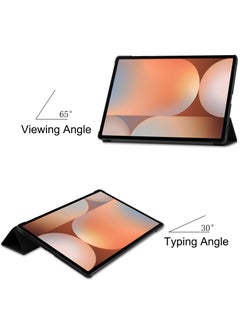 DUSALA Case for Galaxy Tab S10 Ultra 14.6 Inch 2024 SM-X920 Premium Leather Flap Tablet Case with Stand Function Auto Wake/Sleep Cover (Black)  - Image 4