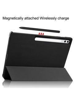 DUSALA Case for Galaxy Tab S10 Ultra 14.6 Inch 2024 SM-X920 Premium Leather Flap Tablet Case with Stand Function Auto Wake/Sleep Cover (Black)  - Image 5