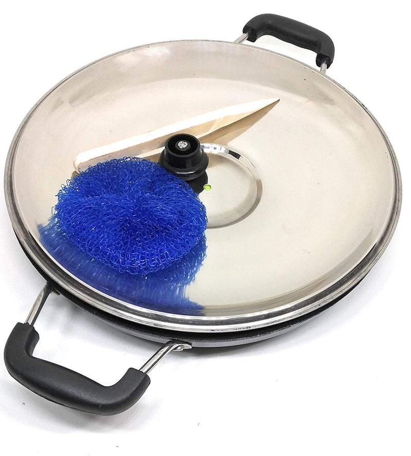 DBY Non-Stick Appam Maker - 12 Pits, Lid & Paniyaram Nonstick Cookware - Image 2