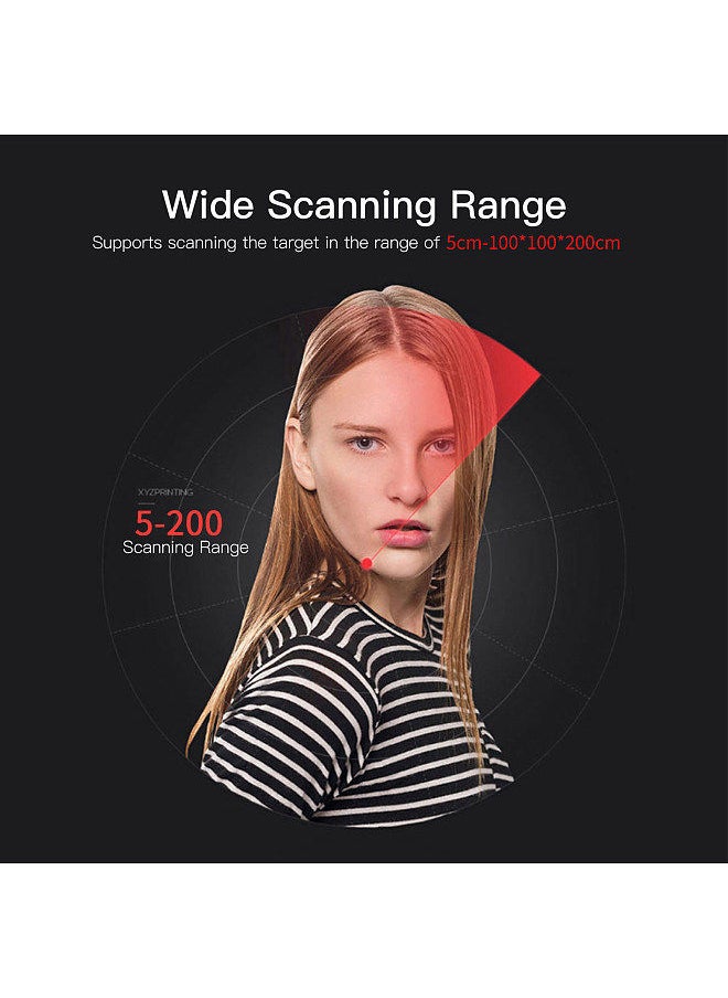 Generic - XYZprinting Handheld Full Color 3D Scanner 2.0 3D Modeling Scanner High Precise USB Plug & Play Support OBJ/PLY/STL Output Compatible with Windows Mac for 3D Printing Industrial Design Modeling - Image 1