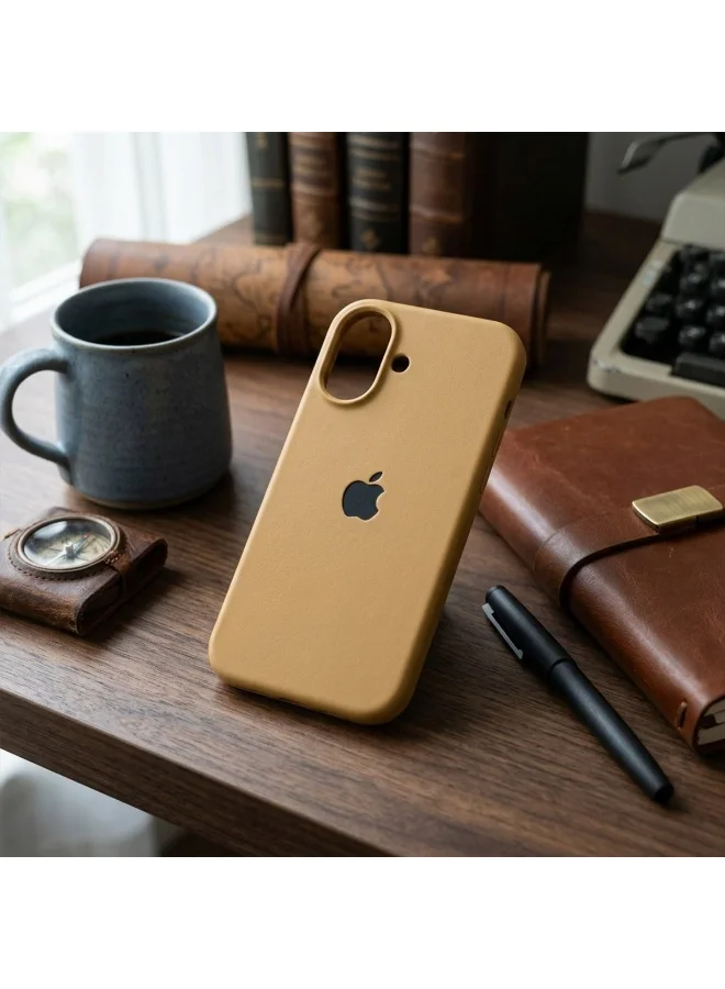 Mobcos Mobcos iPhone 17 Brown Elite Logo Mobcos iPhone 17 Brown Elite Logo Premium Silicone Magnetic Wireless Charging Case for iPhone | Silky Soft Touch | Military-Grade Shockproof Protection | Strong Magnetic Compatibility | Luxury Slim Cover  | Best Price UAE