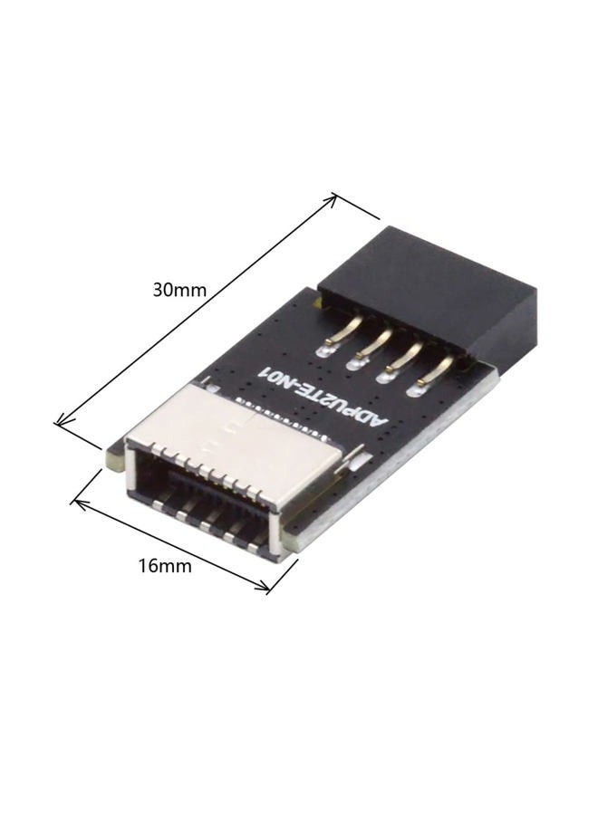 NFHK USB 3.1 Front Panel Socket Key-A Type-E to USB 2.0 9Pin 10Pin Mainboard Header Male Extension Adapter - Image 5