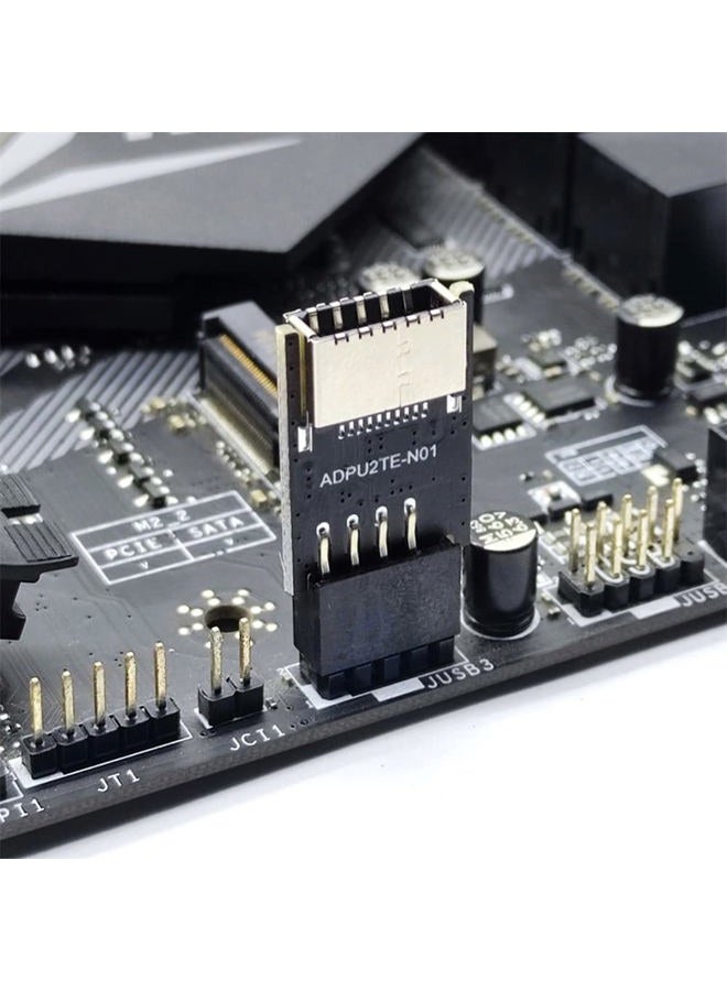 NFHK USB 3.1 Front Panel Socket Key-A Type-E to USB 2.0 9Pin 10Pin Mainboard Header Male Extension Adapter - Image 4