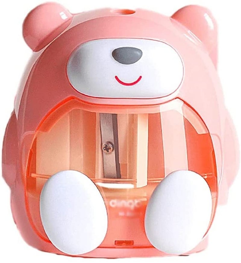 FunBlast Electric Pencil Sharpener – Battery Operated Pencil Sharpener for Kids, Sharpeners for School Supply and Office (Pink) - Image 1