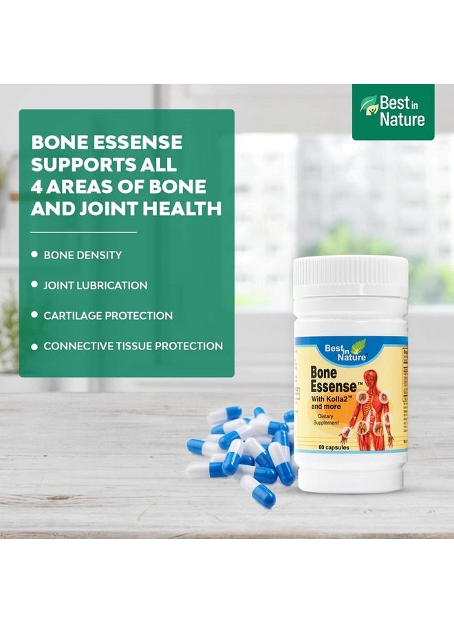 Best in Nature - Bone Essense With Kolla2- Bone And Joint Health Supplement. Supports Bone Density And Joint Lubrication (60 Count) - Image 1