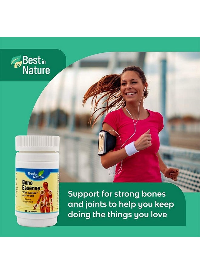 Best in Nature - Bone Essense With Kolla2- Bone And Joint Health Supplement. Supports Bone Density And Joint Lubrication (60 Count) - Image 1