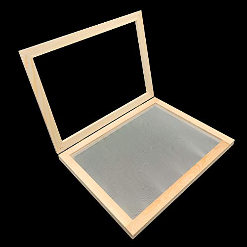 Worown A4 Size Paper Making Screen, Natural Wooden Paper Making Frame, 10 x 14 inch Wood Mould & Deckle for DIY Paper Crafts - Image 4