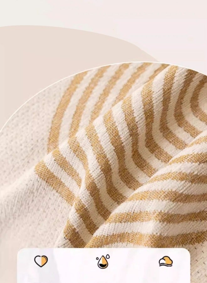 Aikenn Couch Cover,Boho Sofa Covers,Chenille Sofa Cover,With Tassel Loveseat Covers,Anti Slip Love Seat Couch Covers For 3 Cushion Couch,Washable Slipcover For Sofa Protector,For Kids, Dogs, Pets,180*230cm(Pack Of 1)(Beige)  - Image 5