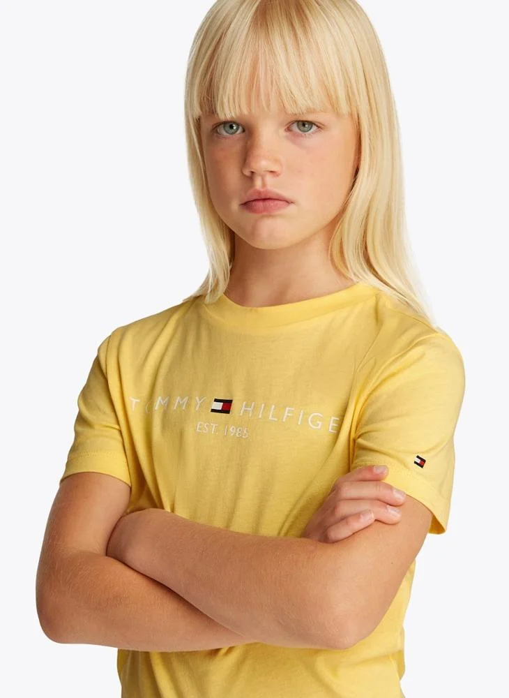 TOMMY HILFIGER Kids Logo Crew Neck T-Shirt
