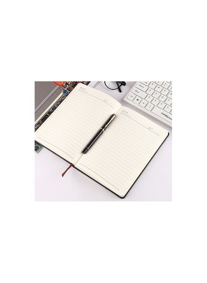 Notebook | A5, Hardcover, Ruled Paper Notebooks, Writing Pads, Dairy - 192 s each (Navy Blue) - Image 3